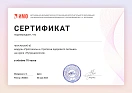 Сертификат - 1